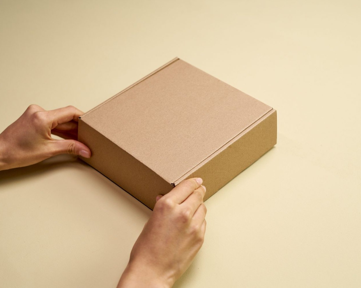 A plain, discreet package delivered to the door